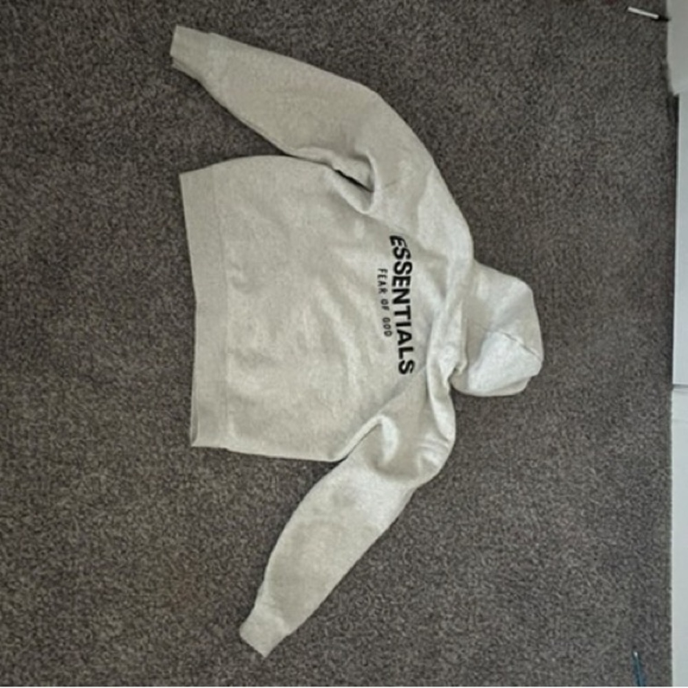 Fear of God Essentials Light Gray Sweatshirt